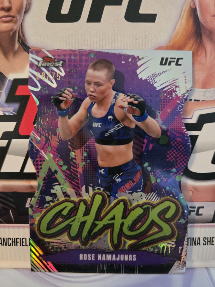 Rose Namajunas Chaos Insert Die-Cut Refractor /75 2024 Topps Finest UFC