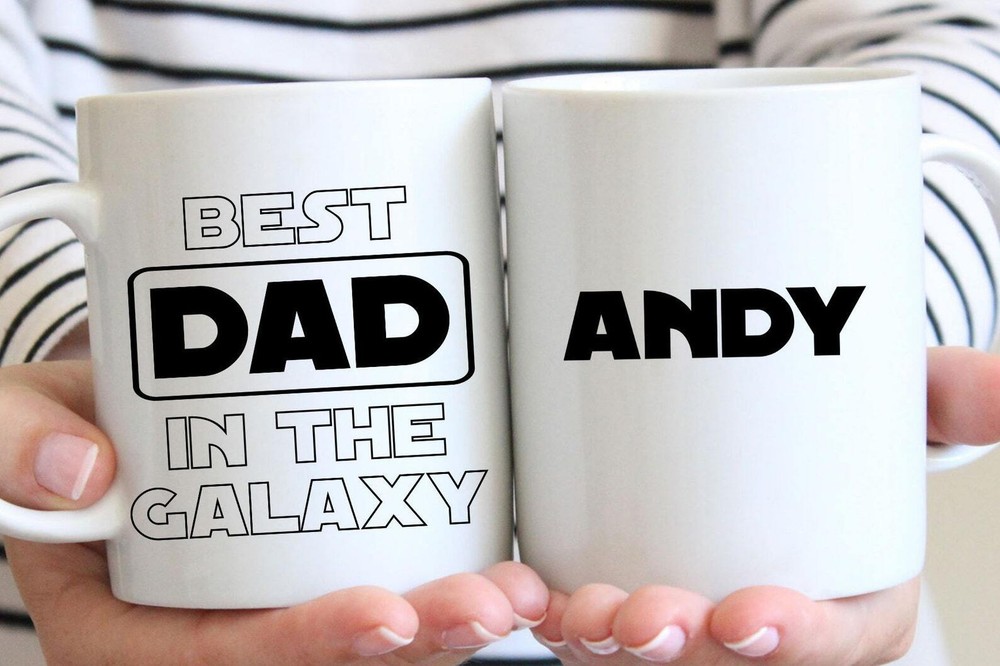 Personalized Gift For Dad Best Dad In The Galaxy Mug Fathers Day Gift Birthday
