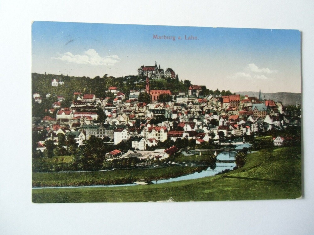 Ansichtskarte Marburg a. Lahn 1916 Feldpost