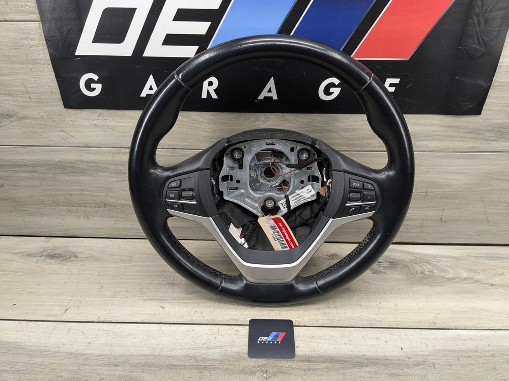14-19 OEM BMW F15 F16 X5 X6 Steering Wheel Heated LEATHER w/ Buttons & Trim