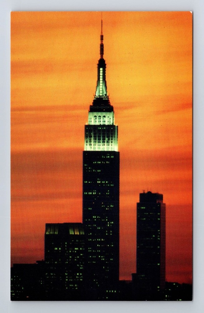 New York City Empire State Building Vintage Postcard NY NYC Retro Landmark Souvenir