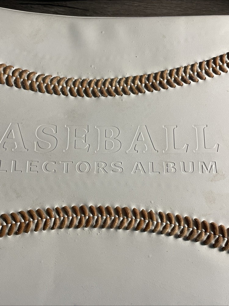 Vintage Baseball Binder with 55+ Pages of Baseball and Football Cards