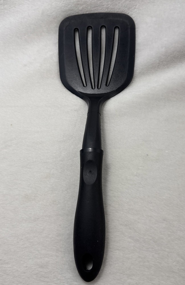 Plastic Spatula/flipper heavy duty 12 inch black nylon made in USA heat res 400