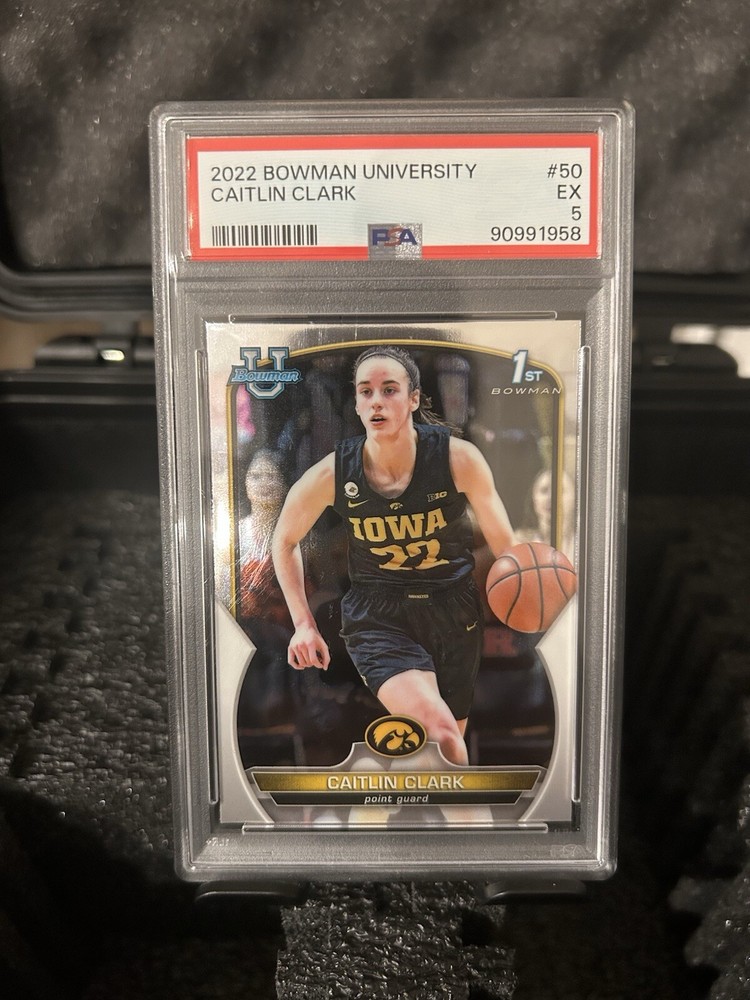 Caitlin Clark PSA Graded Basketball Card Authenticated Slab Collectible