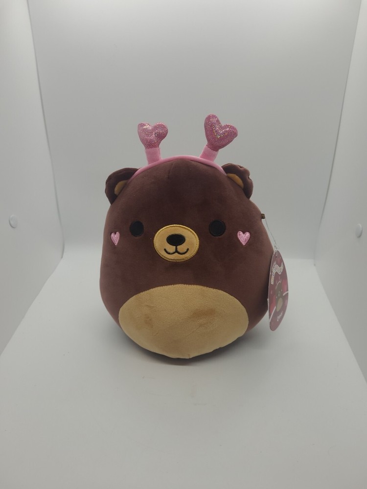 OMAR Squishmallows 8 Inch Bear Plush with Hearts Valentine Gift NWT
