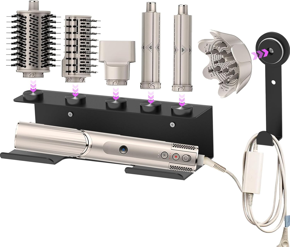 Hair Dryer Holder for Shark Flex Style, Wall Mount Holder Compatible with Shark