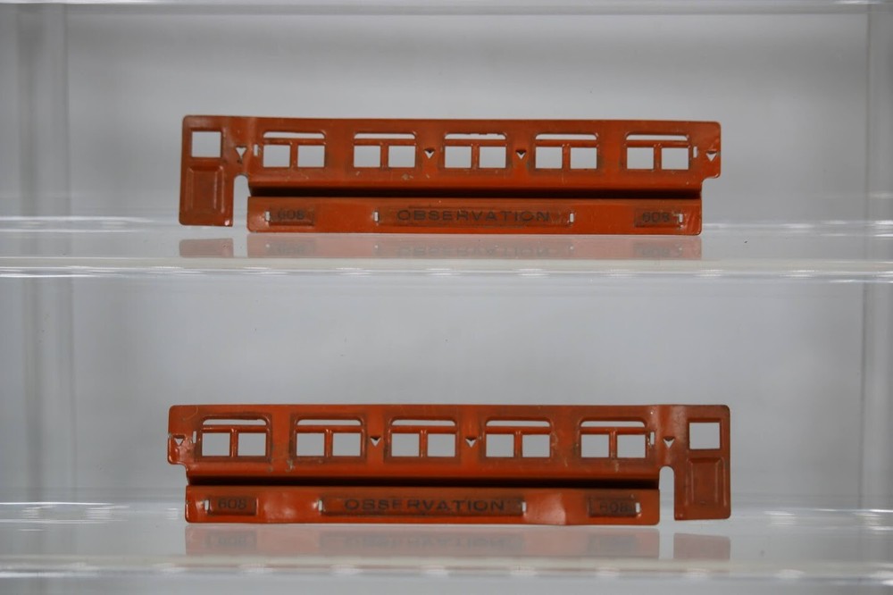 Lionel O Gauge #608 Pre-war Observation Car Window Insert Replacement