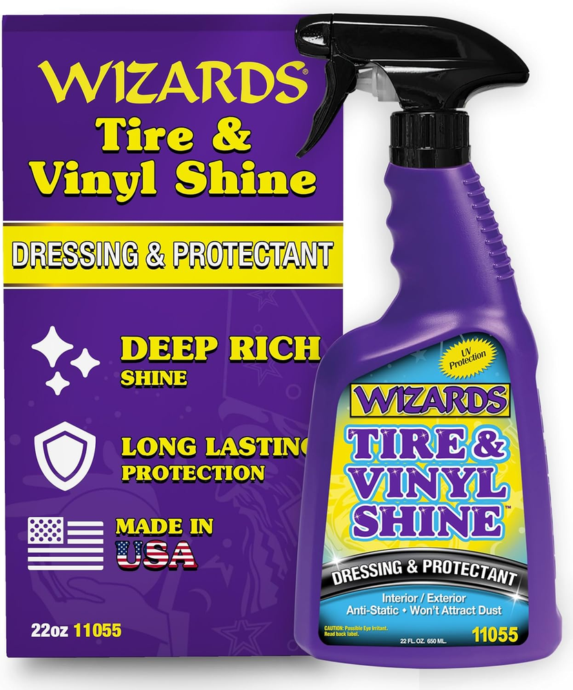 Tire and Wheel Vinyl Shine - Professional Detailing Spray - Dresses & P