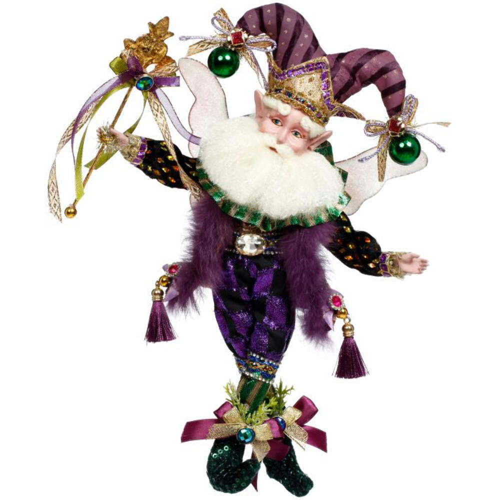 Mardi Gras Jester Fairy Small 10.5