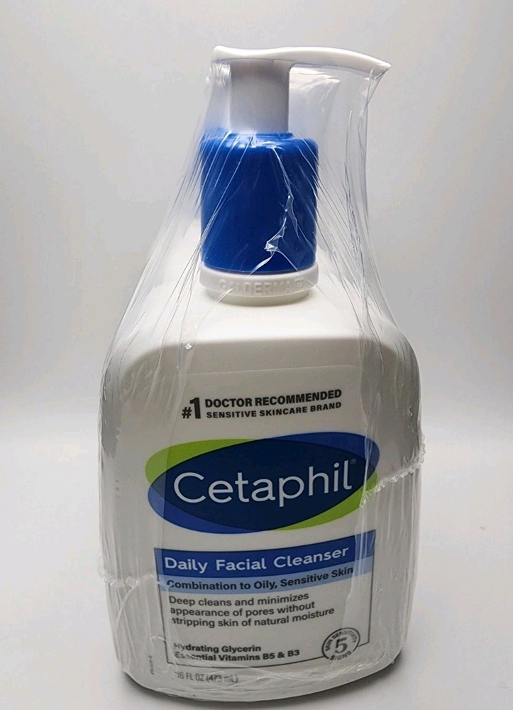 3 Pack Cetaphil Daily Facial Cleanser, Combination to Oily Skin, Sensitive Skin