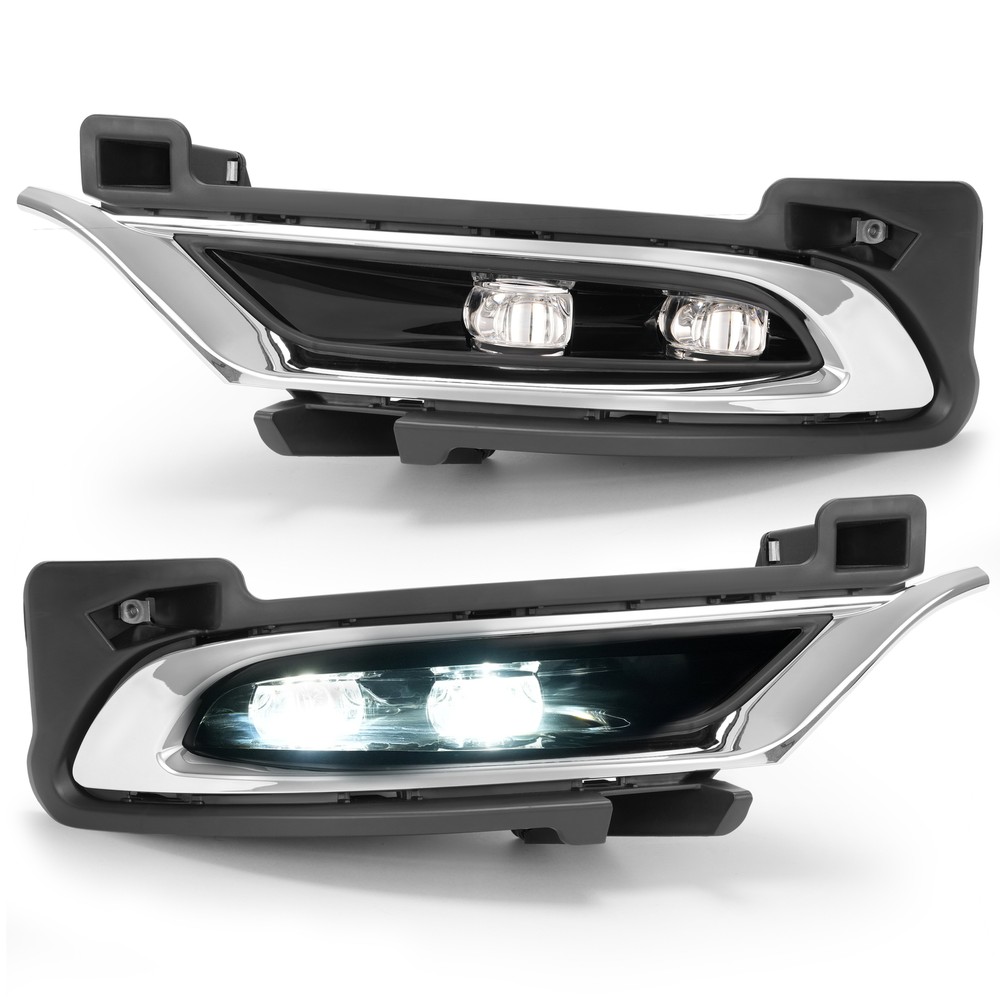 Left Right Side LED Fog Lights w/ Switch For Chrysler 300 2015-2024 Bumper Lamps