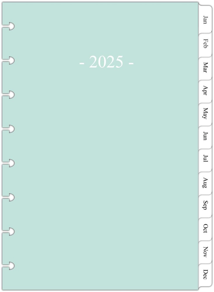 2025 Weekly & Monthly Planner Refill for 8-Discbound Planners Two Pages Per W...