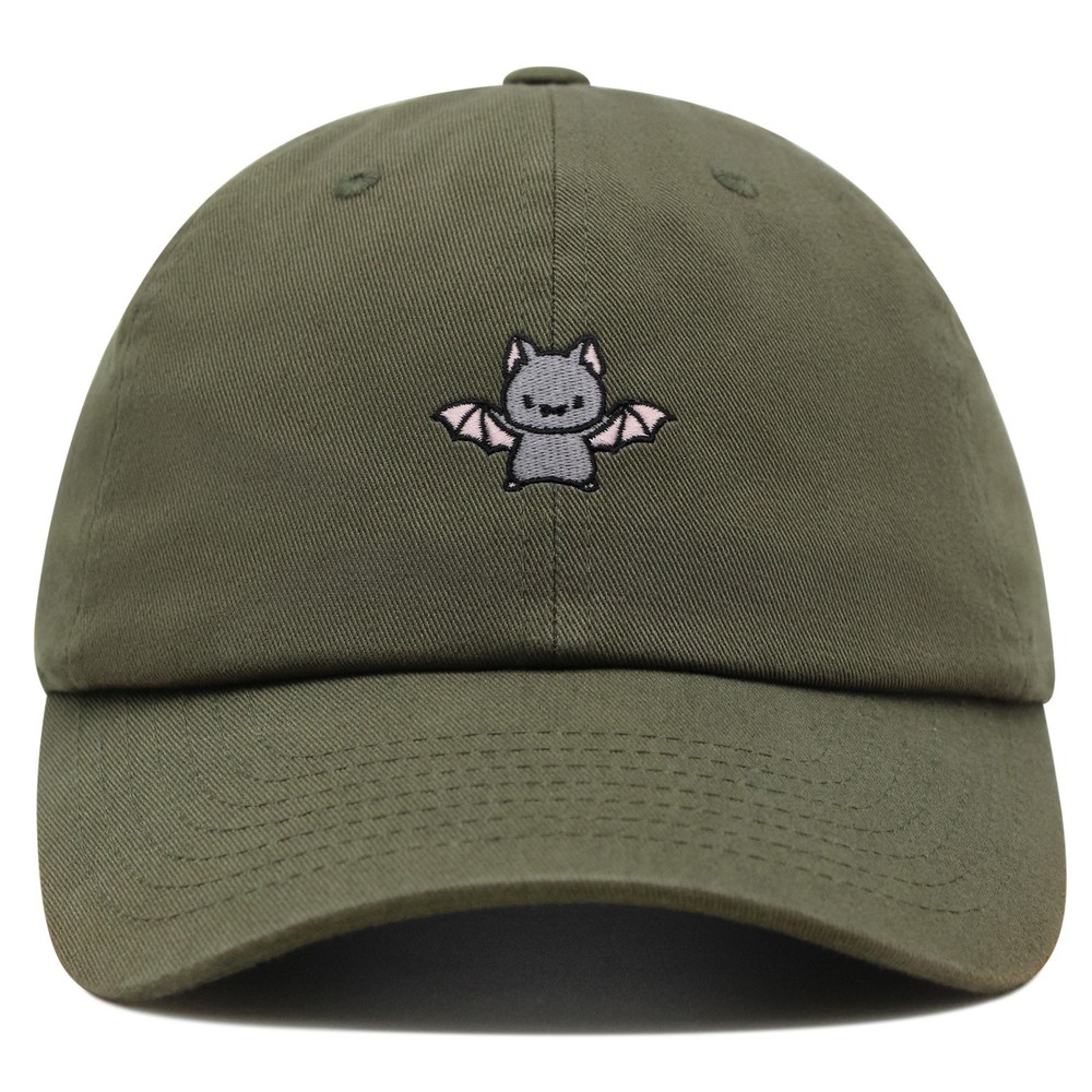 JPAK Cute Bat Premium Dad Hat Embroidered Cotton Adjustable Animal Lover