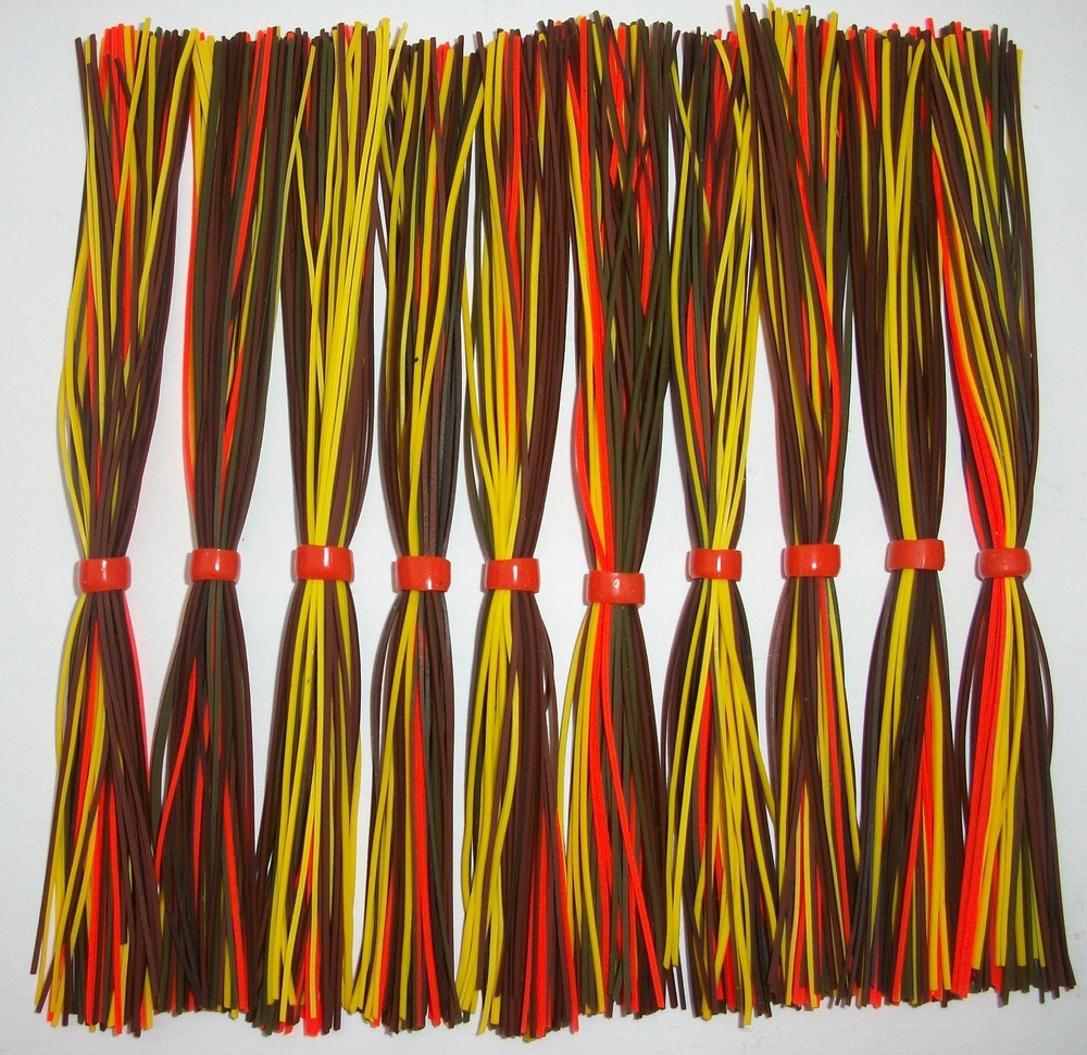 10 Spinnerbait Skirts for 3/8 oz & 1/2 oz Spinnerbaits  Color:  MULTICOLOR