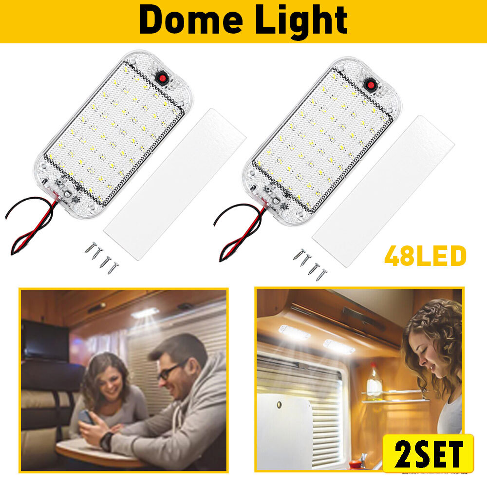 4Pack 12V RV LED Dome Lights for Interior Car Trailer Camper Lighting