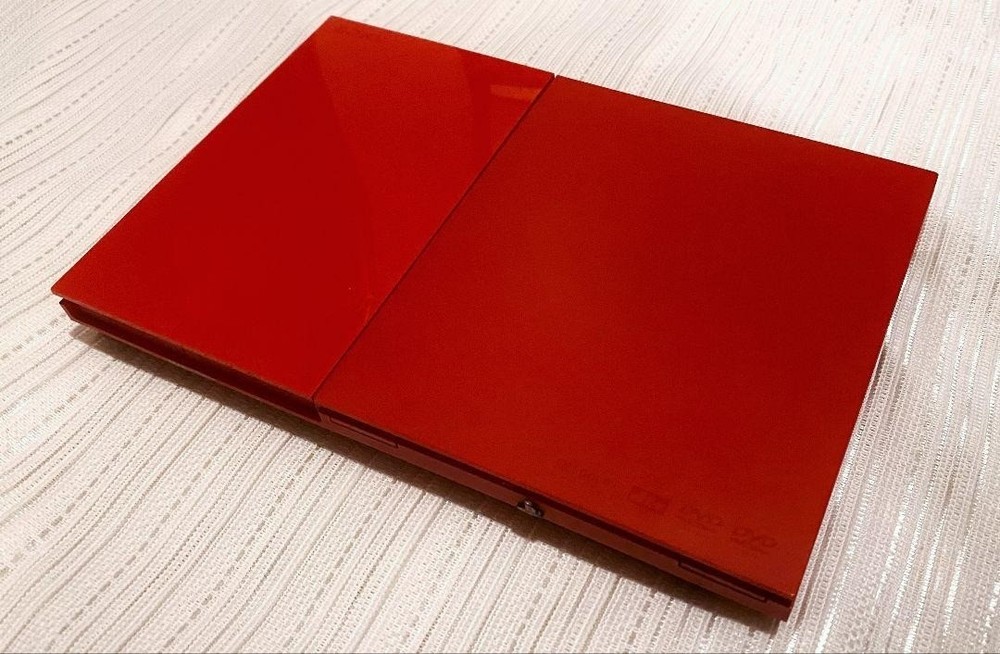 SONY PlayStation 2 PS2 SCPH 90000CR Cinnabar Red Console Only JP Limited Model