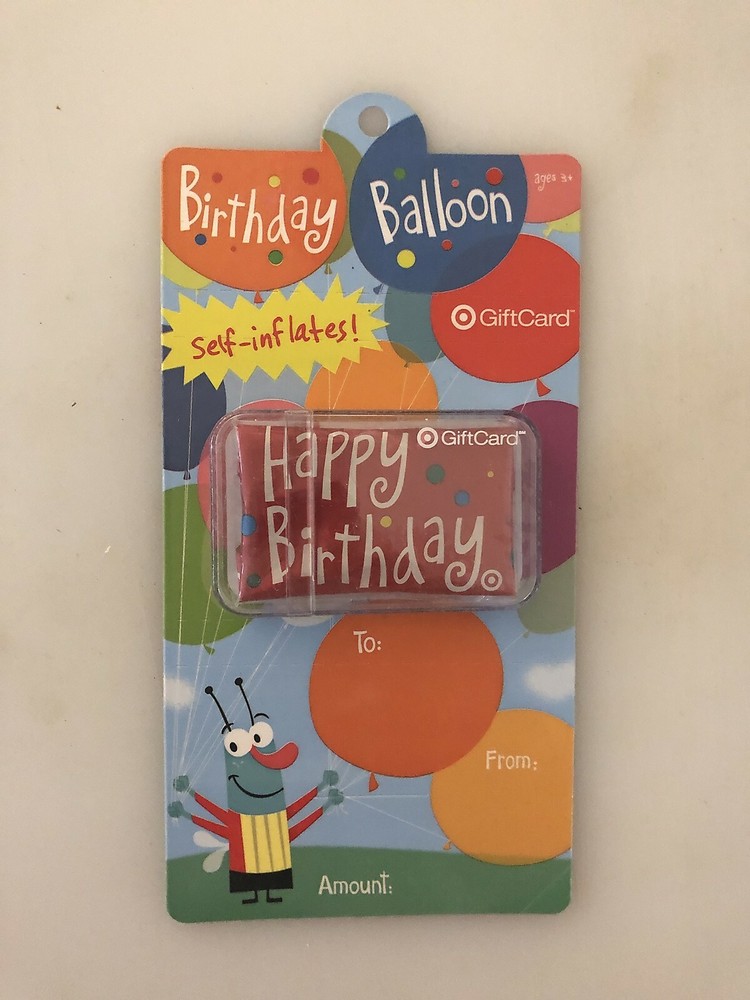 Target Gift Card #1137 Birthday Balloon UnScratched NCV
