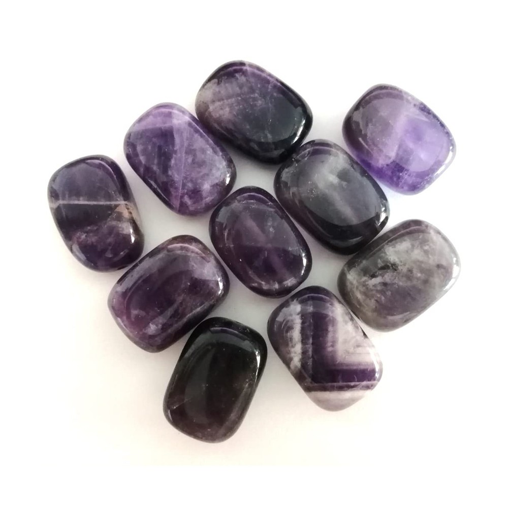 18x25mm Natural Amethyst Rectangle Beads for Jewelry Making Semi-Precious Gemstones