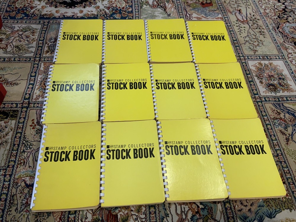 12 Stock Book - Stamps Albums With Stamps