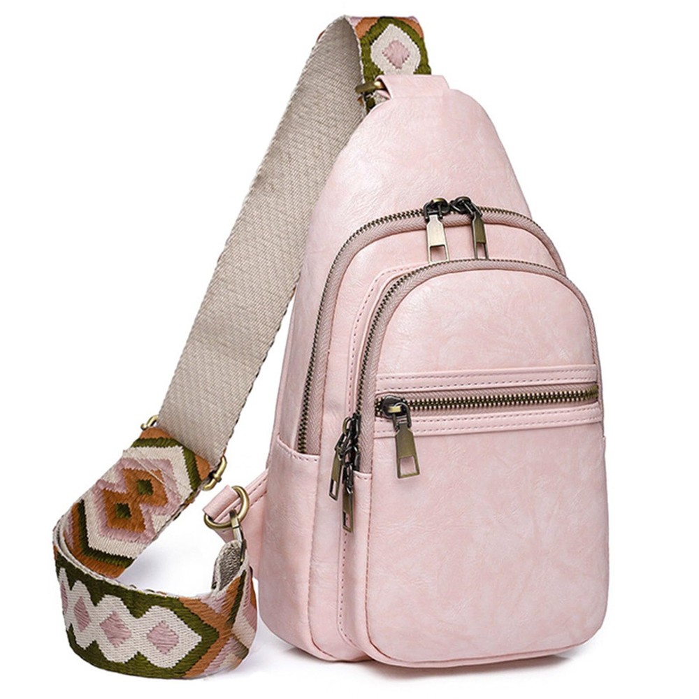 Sling Bag for Women Leather Fanny Pack Crossbody Bags Casual Sling Backpack T...