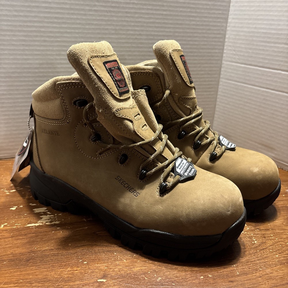 NEW SKECHERS Mens MEMORY FOAM Aislante WORK Shoes SIZE 8 COMPOSITE SAFETY TOE