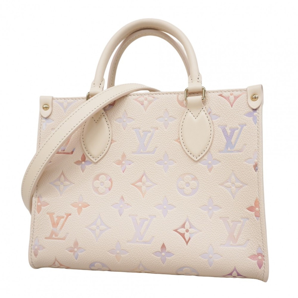 Louis Vuitton Monogram Empreinte On The Go PM Tote Bag in Dream Cream M25770 475353