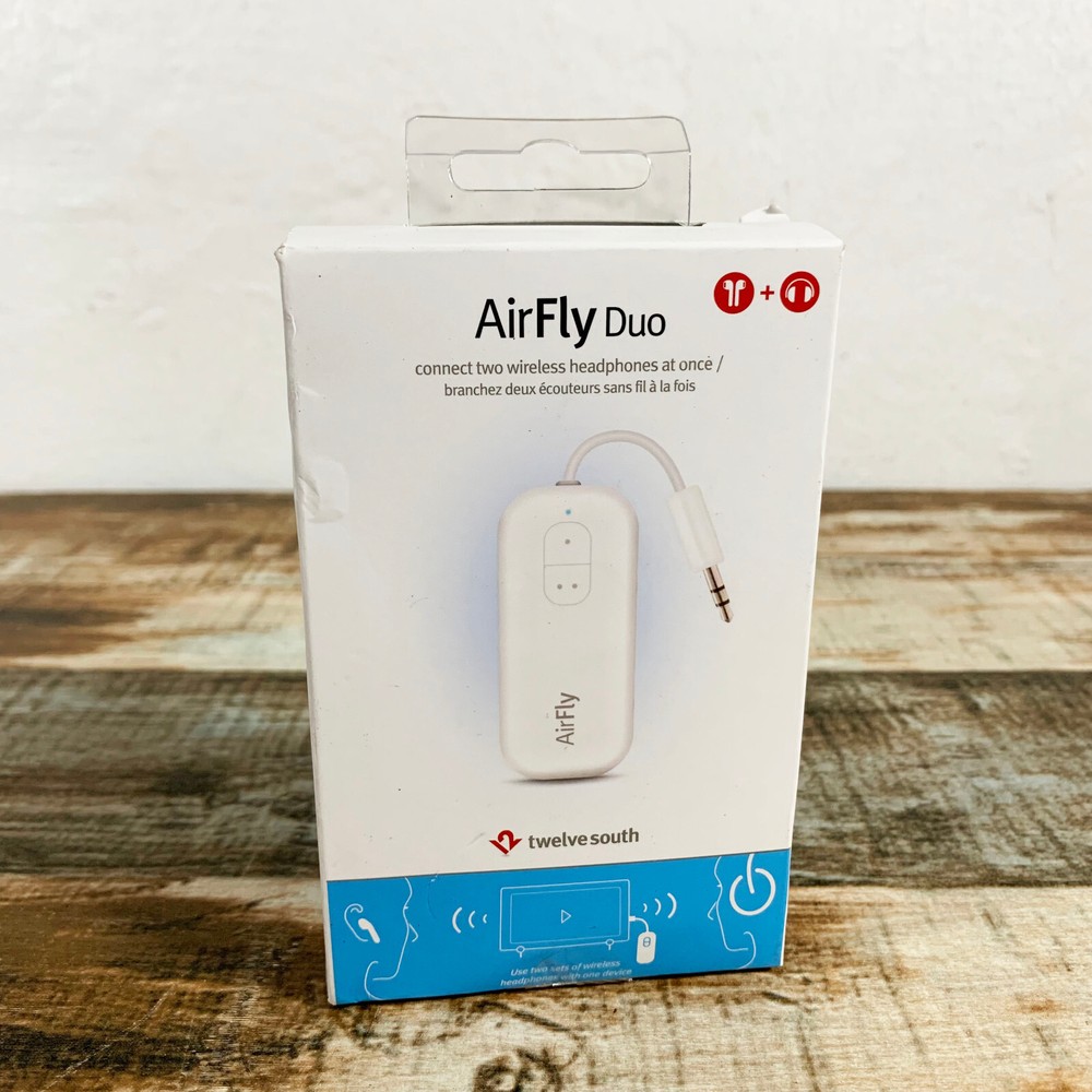 [NEW SEALED] Twelve South AirFly Duo Wireless Headphones Double Transmitter-image
