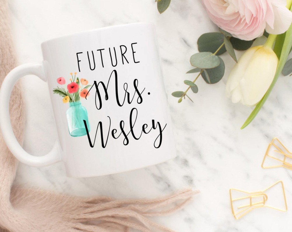 Future Mrs Mug Engagement Gift Future Mrs Engaged Mug Future Mrs Wedding Mug
