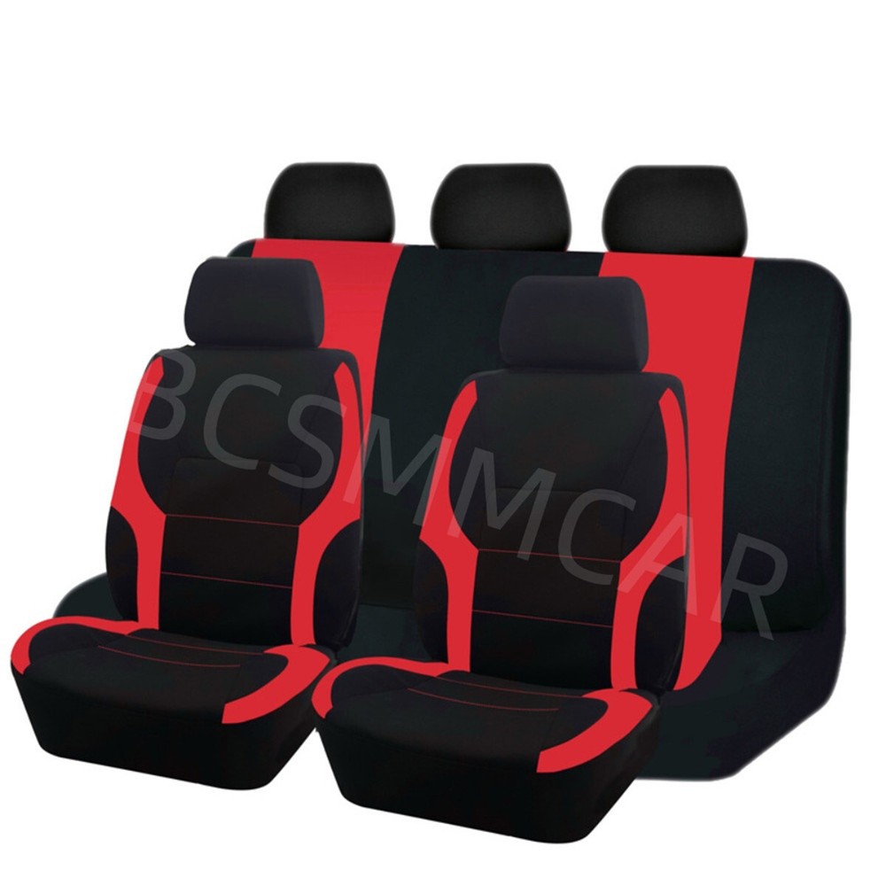 Car Seat Covers Full Set Front Rear Protector Cushion For Standard 5-Seats Car