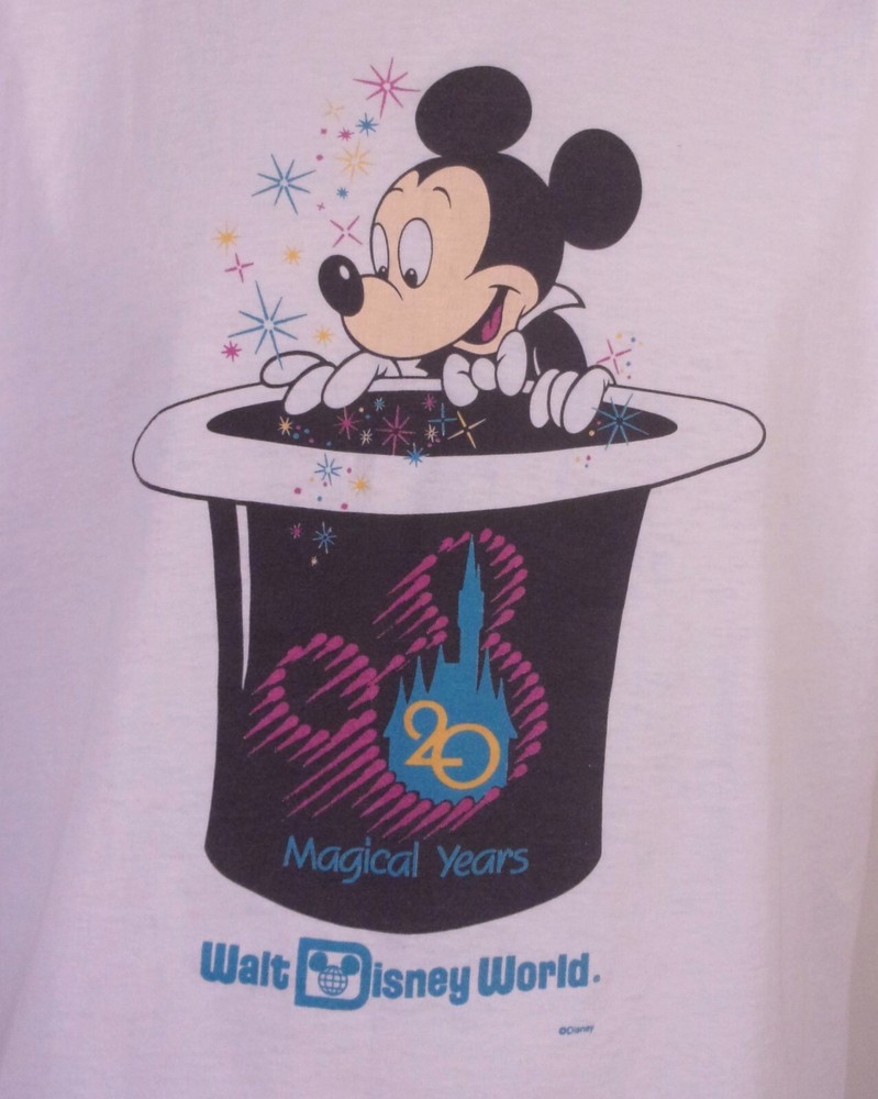 Vintage 90s Mickey Mouse Disney World Burger King T-Shirt XL Single Stitch