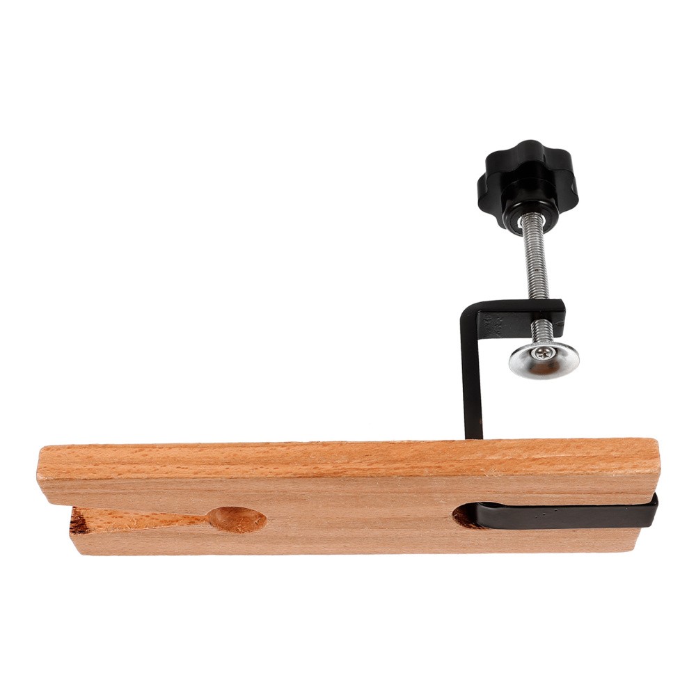 Clip-on Wooden Stopper Work Mini Hand Vise Table Clamp for Crafts