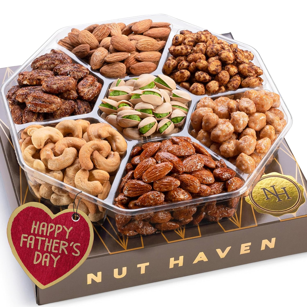Fathers Day Gourmet Snack Gift Box with Sweet & Salty Nuts for Dad-image