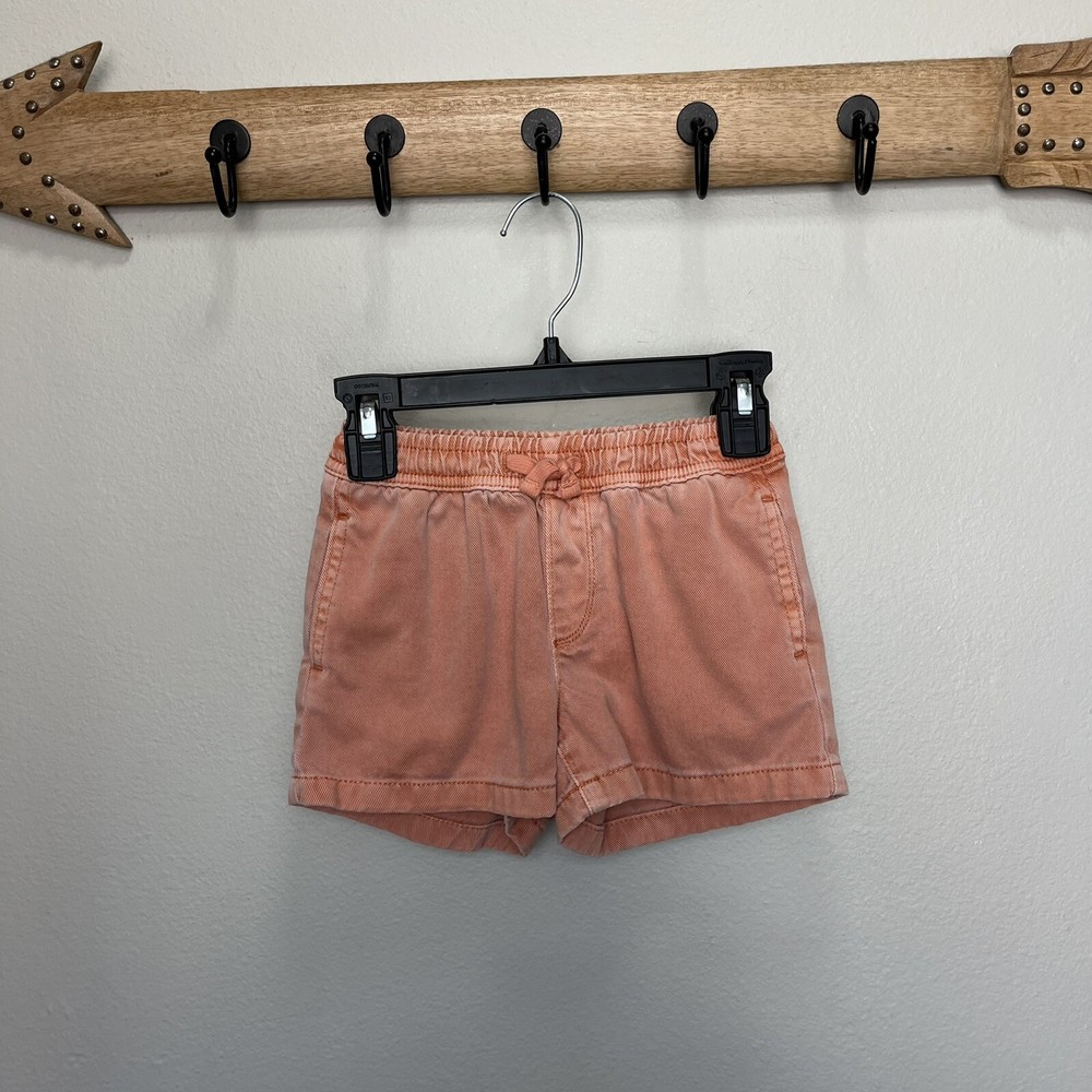 Gap | Gen Good Pull On Shorts Girls Size 5 Toddler Coral Orange Drawstring Denim