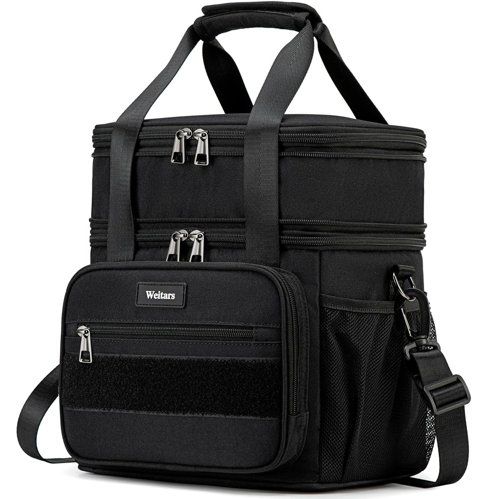 Insulated Tactical Lunch Box for Adults with Dual Compartment Cooler