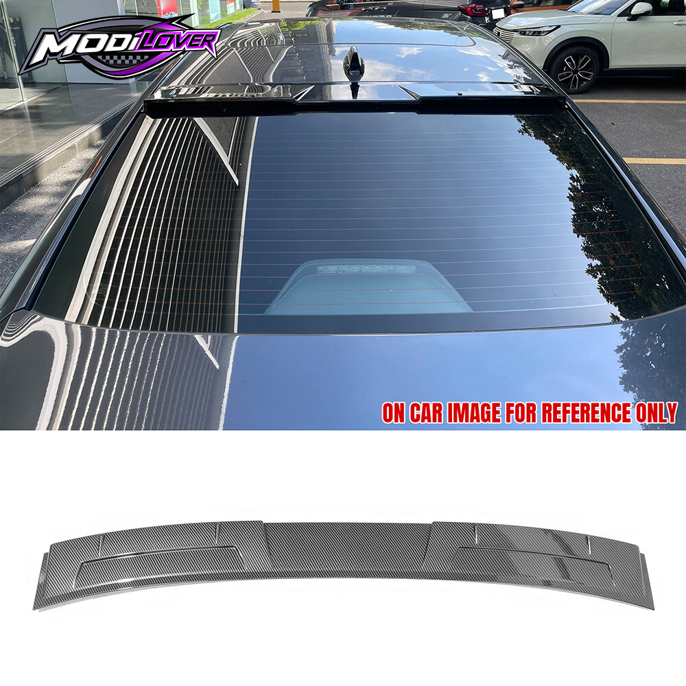 For 23-24 Honda Accord 11th Gen IKON Style Roof Spoiler ABS Carbon Fiber Print