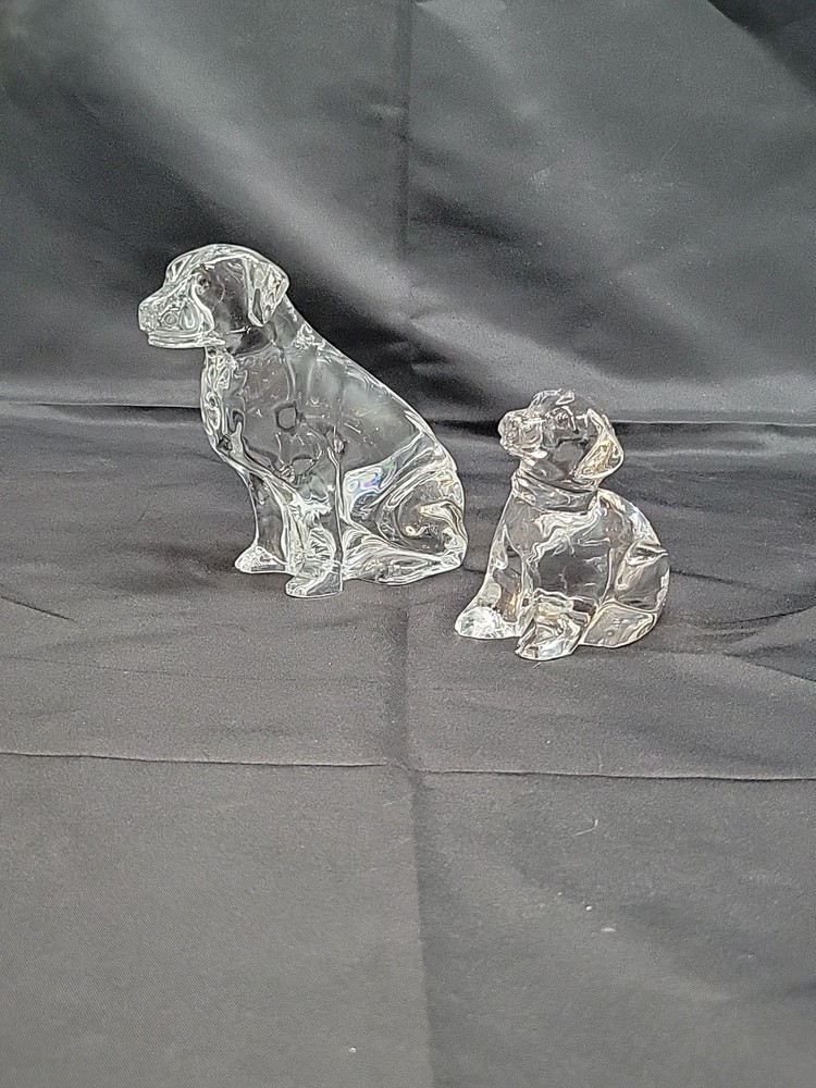 Waterford Crystal Ireland set of Labrador Retrievers- 5