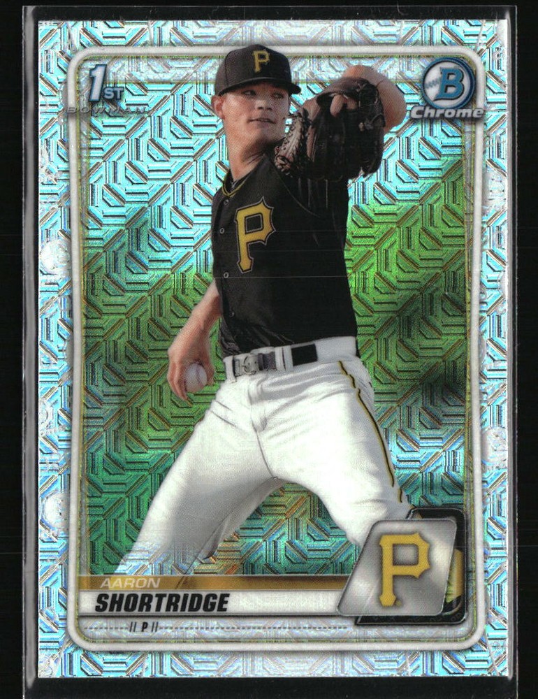 Aaron Shortridge 2020 Bowman Chrome Mega 1st Edition BCP-9 Baseball Rookie Card