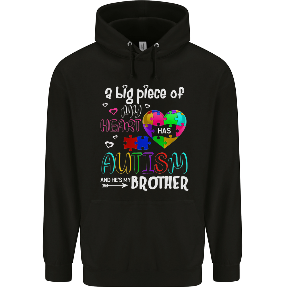 And Hes My Brother Autistic Autism ASD Mens 80% Cotton Hoodie