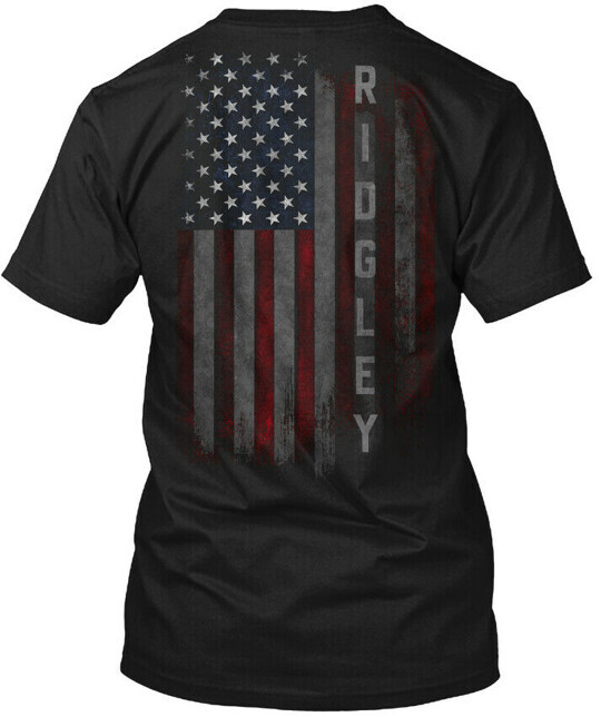 Ridgley Family American Flag T-Shirt Made in the USA Size S to 5XL