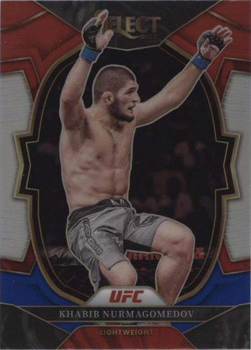 2023 Panini Select UFC - Concourse Red & Blue Prizm #97 Khabib Nurmagomedov