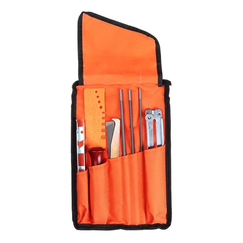 Chainsaw Sharpener Kit with Steel File Holder and Hand Tools for Sharpening Chains