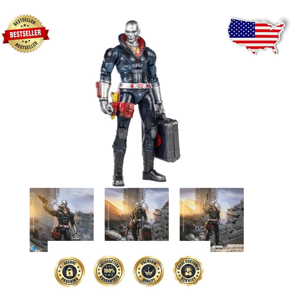 Miniature G.I. Joe Destro Action Figure Set - 1/18 Scale Collectible
