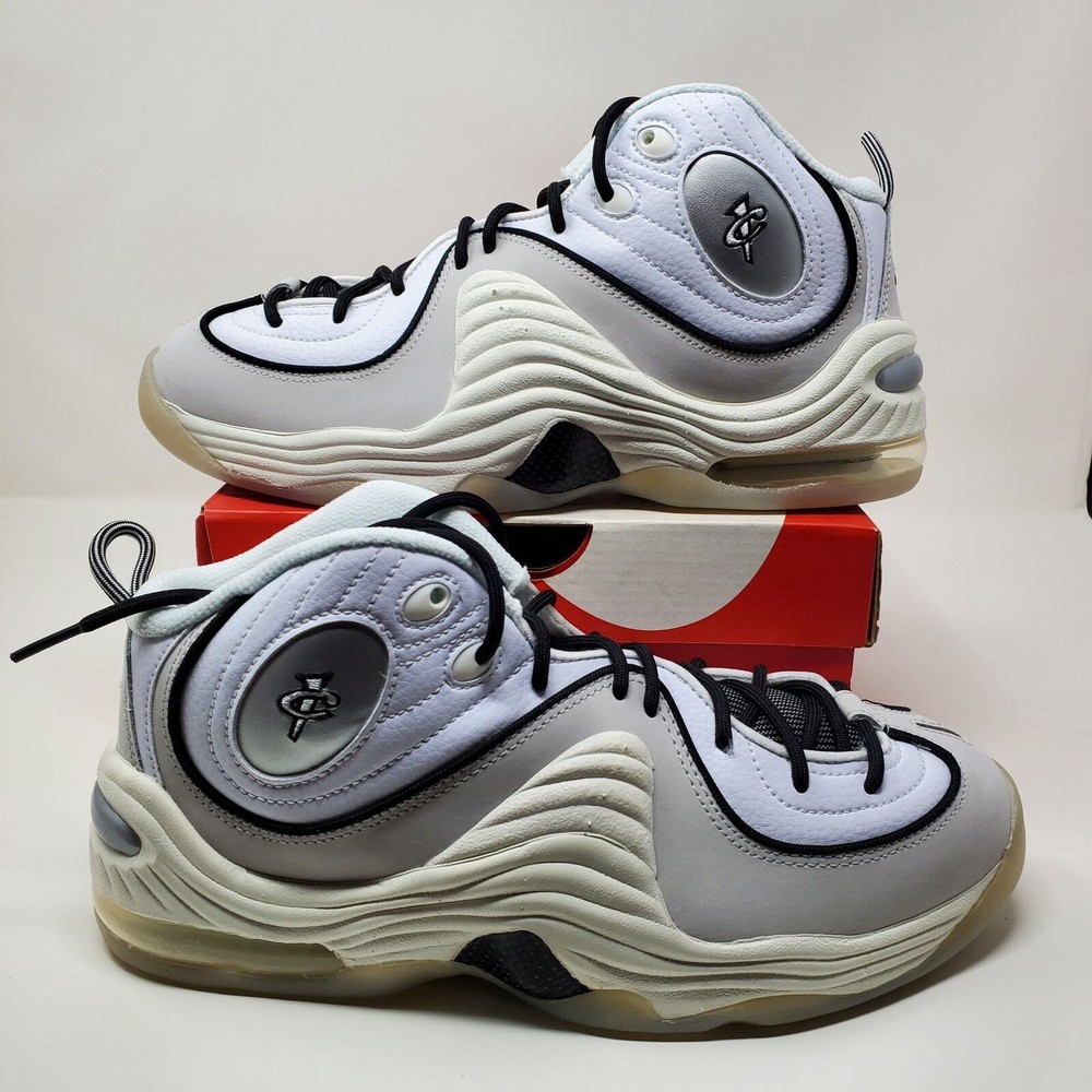 Nike Air Penny 2 'Photon Dust' White Black Grey Cream FB7727-100 Men's Size 8.5