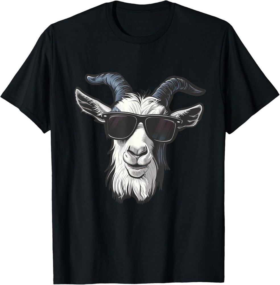 Goat Sunglasses Graphic Gift Unisex T-Shirt
