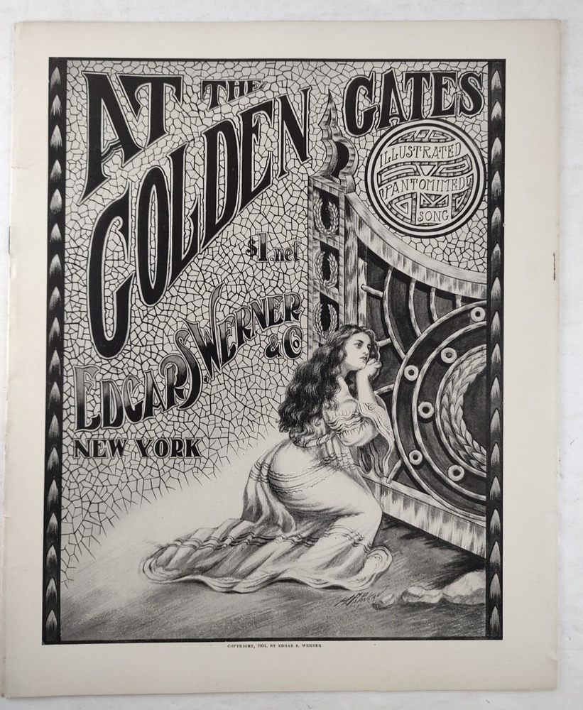 1904 Illustrated Pantomimed Death Song At The Golden Gates