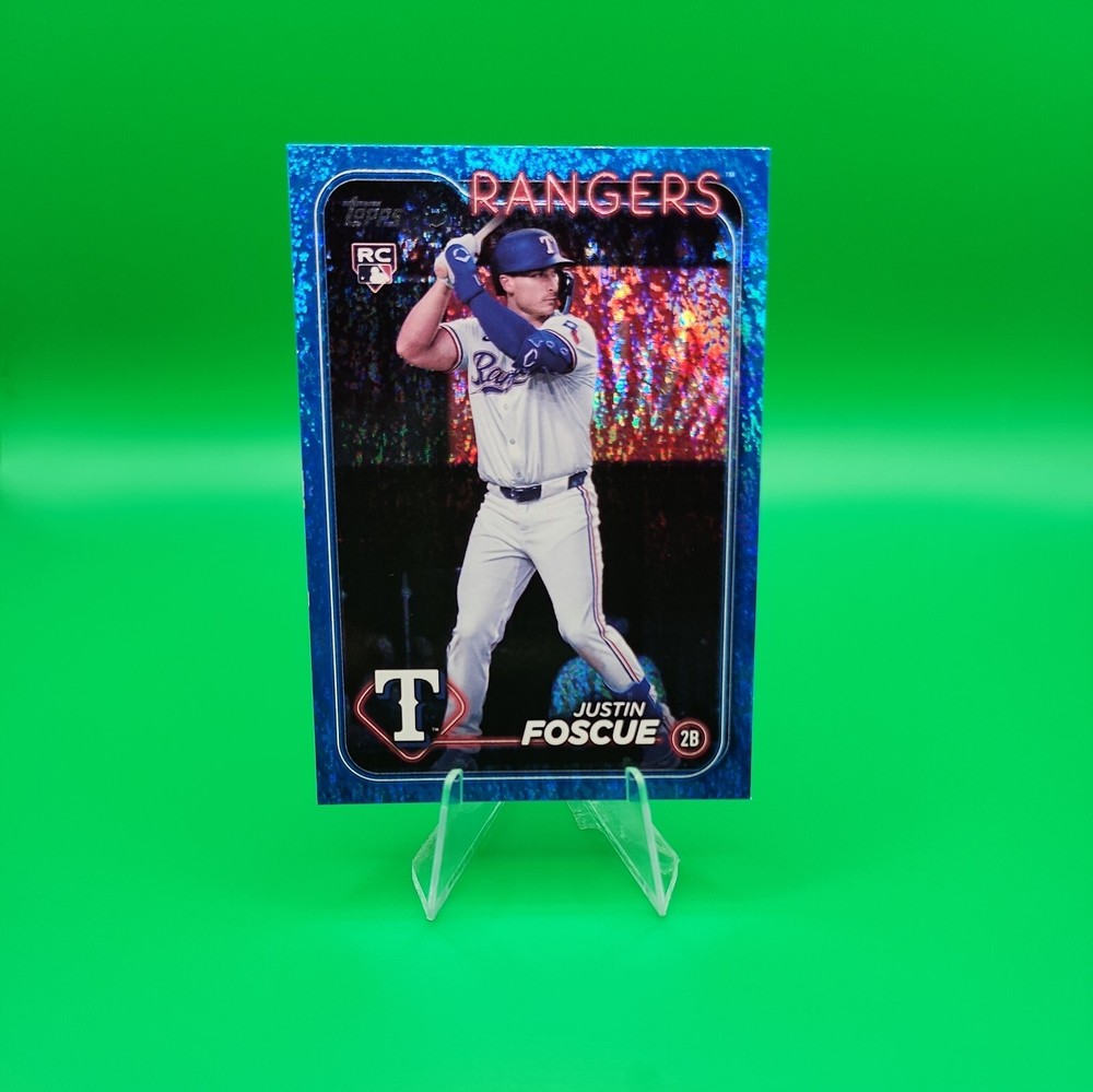 🔥 2024 Topps Update #US296 Justin Foscue Blue Holofoil #/999 Rookie