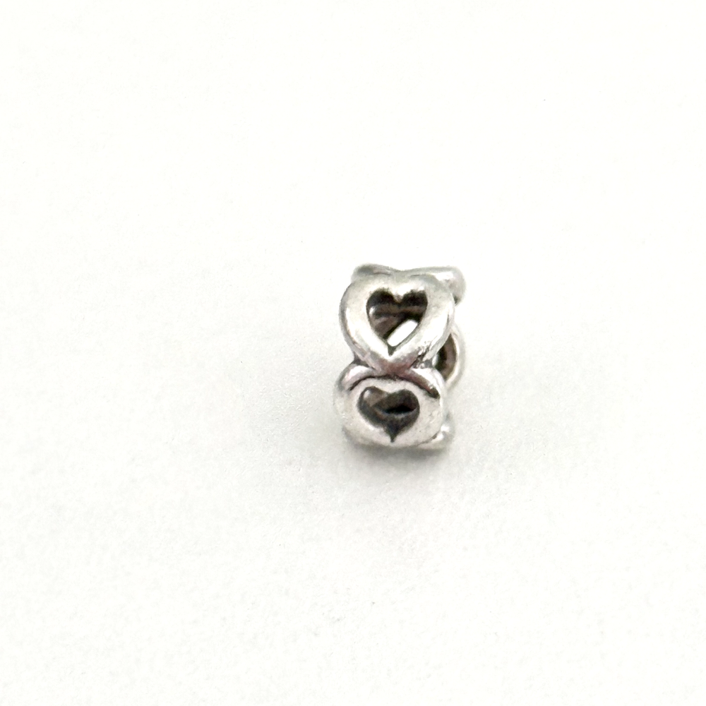 Pandora 925 Sterling Silver Open Heart Spacer Bead Charm