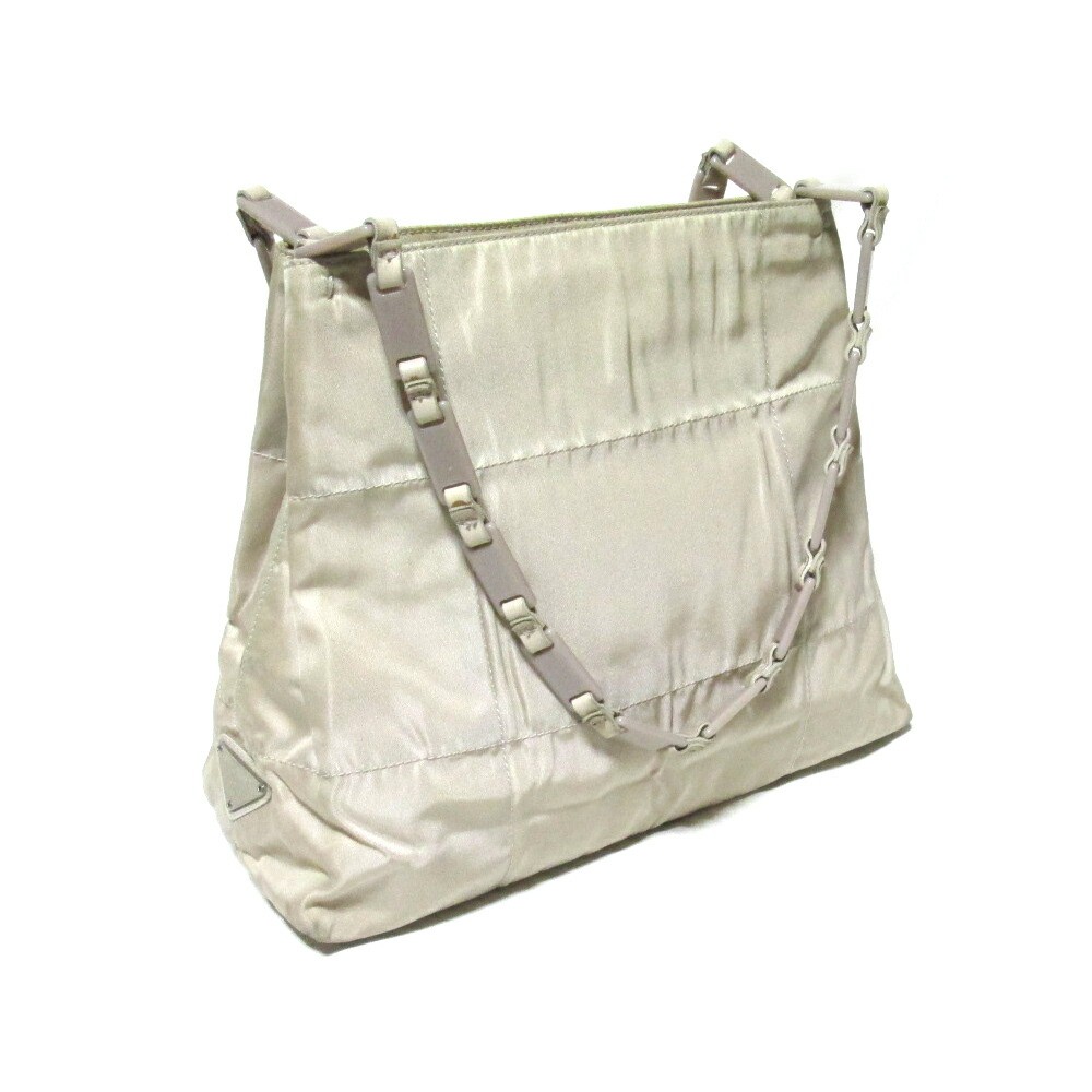 Vintage Prada Italy Made Gray Quilted Bag Rare  