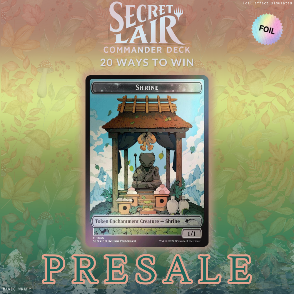 PRESALE Shrine Token #1835 🌈FOIL - MTG SECRET LAIR Commander 20 Ways to Win
