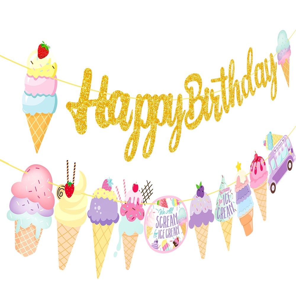 Woodland Party Decorations Banner Garland for Forest Animal Theme Parties